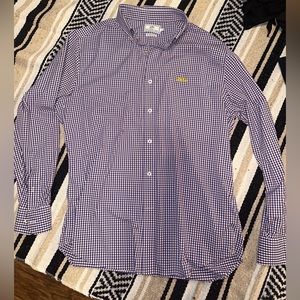 LSU purple button up size large